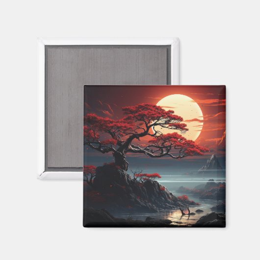 Bonsai Tree Magnet (Vorderseite/Rückseite)