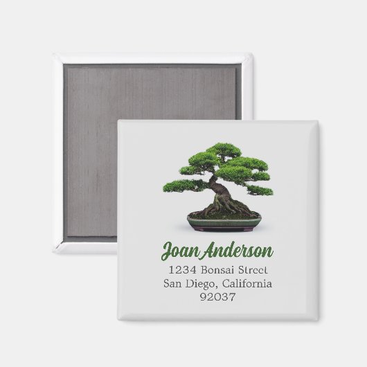 Bonsai Tree Magnet (Vorderseite/Rückseite)