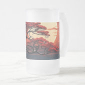 Bonsai Tree Mattglas Bierglas (VorderseiteRechts)