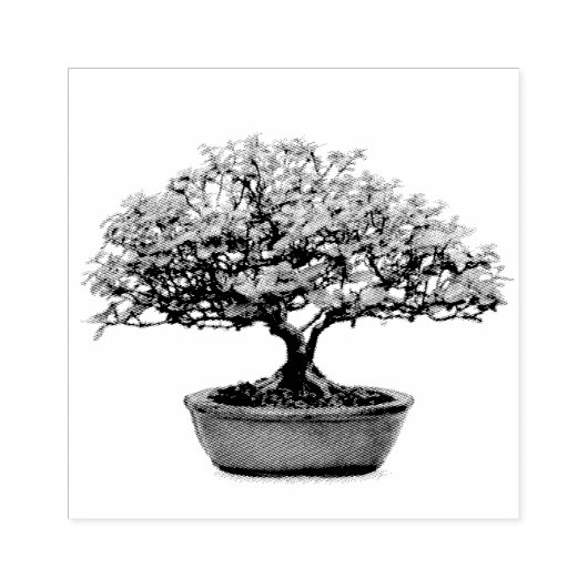 Bonsai Tree mit Blätter Gummistempel (Prägung)