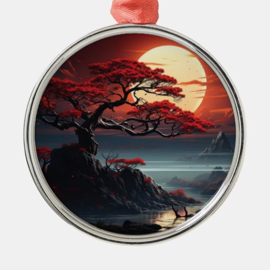 Bonsai Tree Ornament Aus Metall (Vorne)