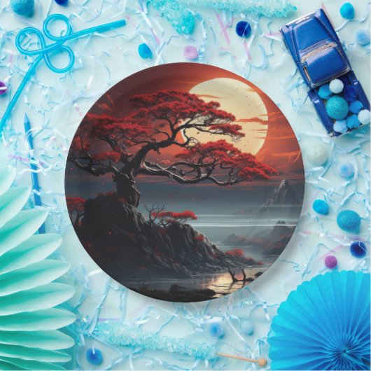 Bonsai Tree Pappteller (Party)