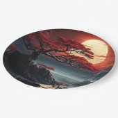 Bonsai Tree Pappteller (Schrägansicht)