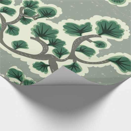 Bonsai Tree Pattern Geschenkpapier (Ecke)