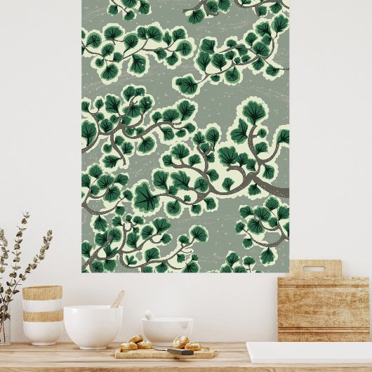 Bonsai Tree Pattern Poster (Küche)