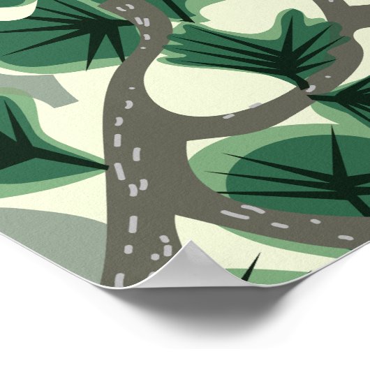 Bonsai Tree Pattern Poster (Ecke)