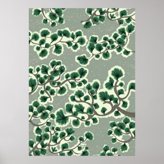 Bonsai Tree Pattern Poster (Vorne)