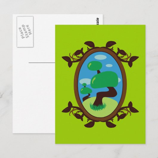 Bonsai Tree Postkarte (Vorne/Hinten)