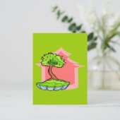 Bonsai Tree Postkarte (Stehend Vorderseite)