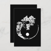 Bonsai Tree Print Zen Spirit Yin Yang Japanisch Begleitkarte (Vorne/Hinten)