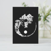 Bonsai Tree Print Zen Spirit Yin Yang Japanisch Begleitkarte (Stehend Vorderseite)