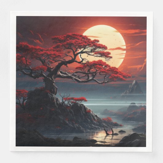 Bonsai Tree Serviette (Vorderseite)