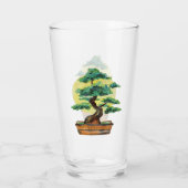 Bonsai Tree Sonnenschein Glas (Rückseite)