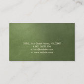 Bonsai Tree Sunset über Meer Visitenkarte (Rückseite)