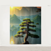 Bonsai Tree Tapestry Wandteppich (Vorderseite)
