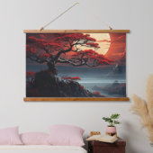 Bonsai Tree Wandteppich Mit Holzrahmen (Schlafzimmer)