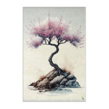 Bonsai tree watercolor series, Vol. 1