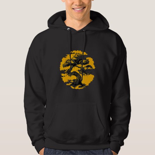 Bonsai Tree Zen Buddhist Hoodie (Vorderseite)