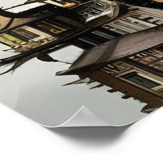 Bonsai Treehouse Fantasy Art Poster (Ecke)