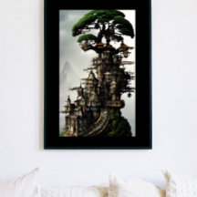 Bonsai Treehouse Fantasy Art
