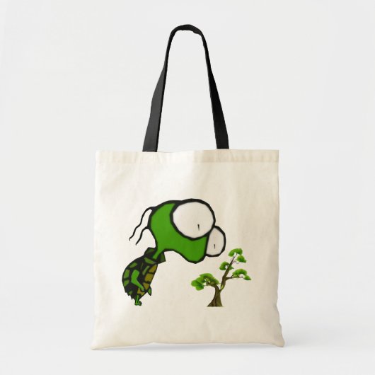 Bonsai Turtle Tote Bag Tragetasche (Vorne)
