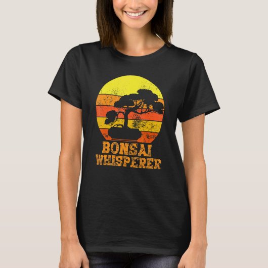 Bonsai Whisperer Japanese Bonsai Tree T-Shirt (Vorderseite)