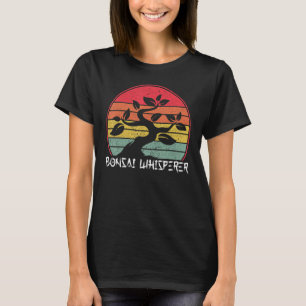 Bonsai Whisperer Japanischer Traditionsgarten Retr T-Shirt