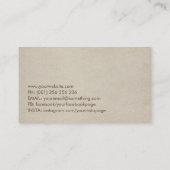 Bonsai Yin Yan Spiral Tree of life Visitenkarte (Rückseite)