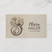 Bonsai Yin Yan Spiral Tree of life Visitenkarte (Vorderseite)