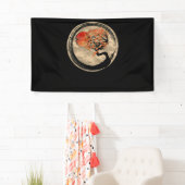 Bonsai Zen Buddhist Enso Circle Tree In Japanese Banner (Insitu)