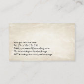 Bonsai Zen Spiral of life Visitenkarte (Rückseite)