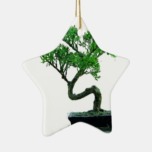 Bonsaibaum Malerei Keramik Ornament (Rechts)