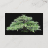 Bonsais-Baum-Grün-Pflanze Visitenkarte (Rückseite)