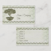 Bonsais-Eleganz Visitenkarte (Vorne/Hinten)