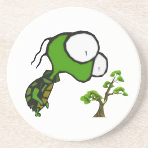 Bonsais-Schildkröte-Untersetzer Sandstein Untersetzer