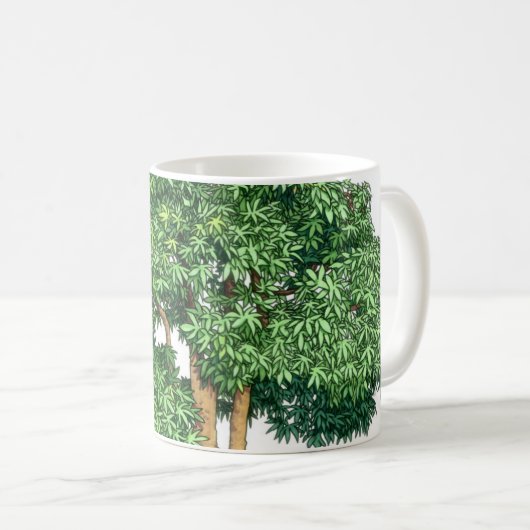 Bonsais-Tasse Kaffeetasse (VorderseiteRechts)