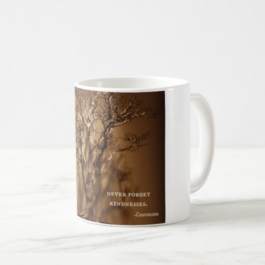 Bonsais-u. Konfuzius-Güte-Zitat Kaffeetasse (VorderseiteRechts)
