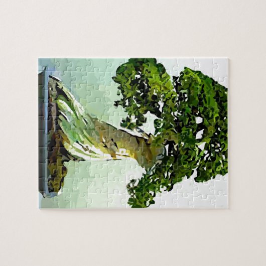 Bonsais-Zypresse-Baum Puzzle (Horizontal)