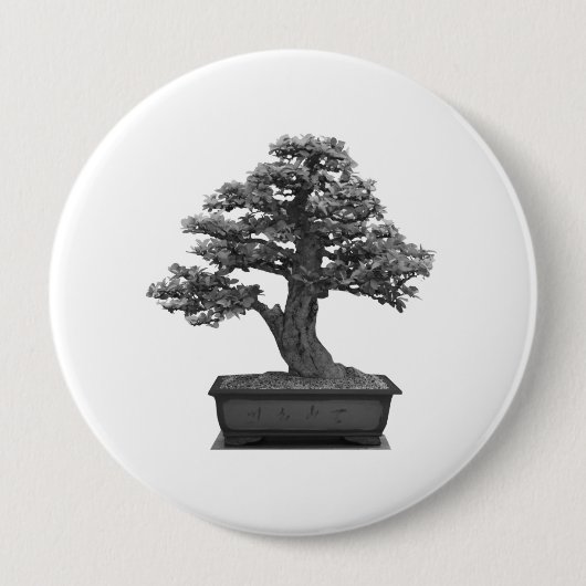 Bonsaisbaum Button (Vorderseite)