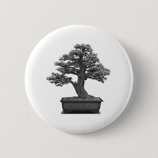 Bonsaisbaum Button (Vorderseite)