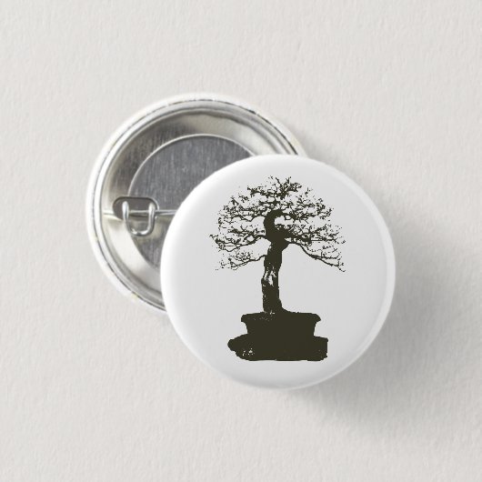 Bonsaisbaum Button (Vorne & Hinten)