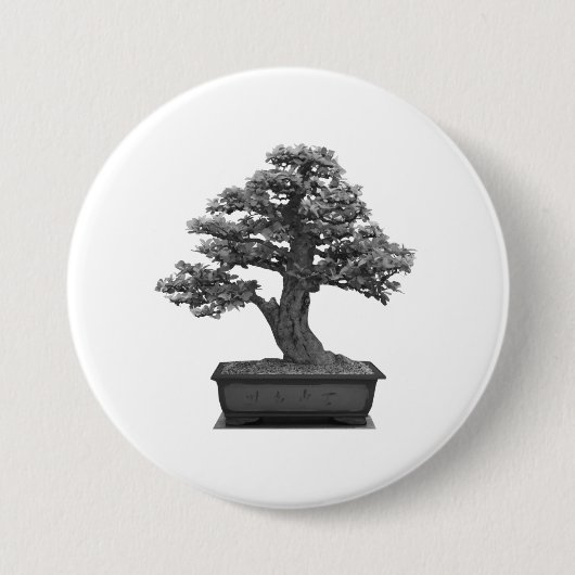 Bonsaisbaum Button (Vorderseite)