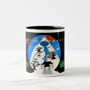 bonsi Baum - besonders angefertigt Zweifarbige Tasse