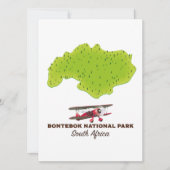 Bontebok National Park Südafrika Karte (Vorderseite)