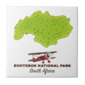 Bontebok National Park Südafrika Karte Fliese (Vorderseite)