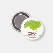 Bontebok National Park Südafrika Karte Magnet (Vorderseite/Rückseite)