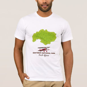 Bontebok National Park Südafrika Karte T-Shirt
