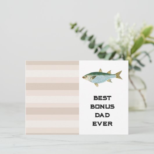 Bonus Dad Feiertagskarte (Stehend Vorderseite)