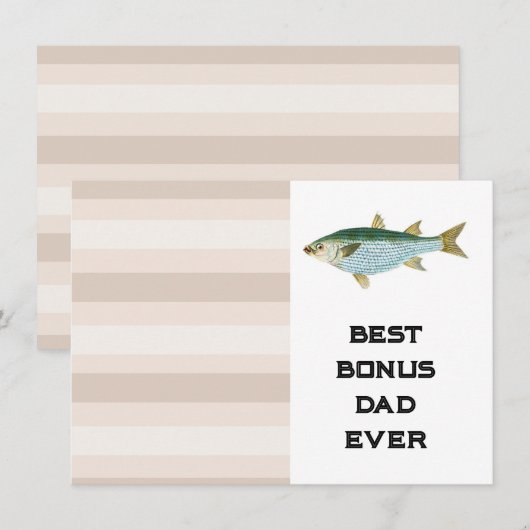 Bonus Dad Feiertagskarte (Vorne/Hinten)