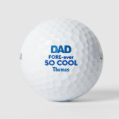 Bonus Dad FORE-ever Cooler Golfer-Geschenk Golfball (Vorderseite)